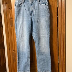 Abercrombie & Fitch 90’s Slim Straight Ultra High Rise Curvy Fit 32/14 R Inseam